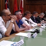 Un momento della conferenza stampa presso la Provincia di Foggia