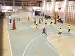 Una fase di gioco tra SVG Energia Lucera e Volley Bitonto