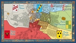 La mappa della città divisa secondo le cinque Porte