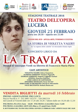 Grande successo della stagione teatrale a Lucera. Prossimo appuntamento con ‘La Traviata’ il 25 febbraio