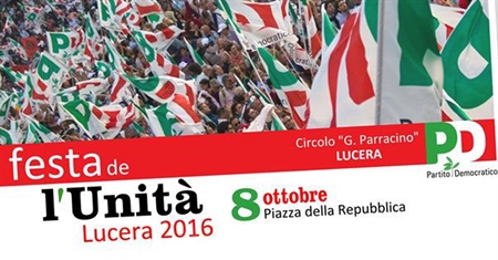 Festa de L'Unità presso Piazza della Repubblica a Lucera
