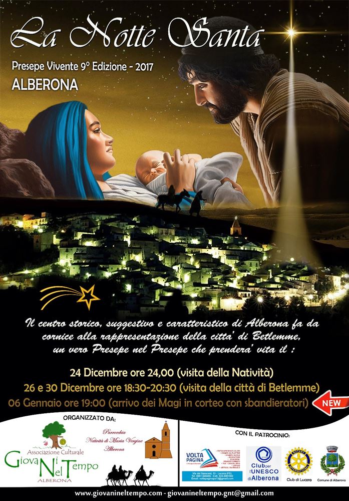 La notte Santa 9 edizione del Presepe Vivente ad Alberona