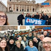 La Delegazione di Avis Lucera all’udienza di Papa Francesco