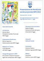 INPS di Foggia: Rendiconto sociale provinciale 2022