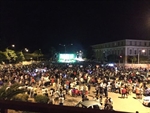 Piazza Matteotti durante il concerto di Masini.