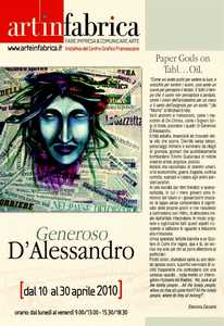 Personale di pittura “PAPER GODS ON TABL…OIL” - Generoso D'Alessandro