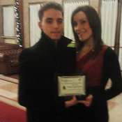 Elisabetta e Leonardo Guerra, premiati dal CONI al tradizionale appuntamento 'Galà dei Campioni'