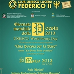 Il Club Unesco Lucera celebra la Giornata Mondiale della Poesia