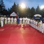 I judoka di Lucera sabato 15 giugno sul tatami in piazza Matteotti