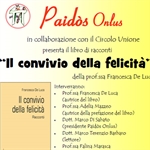 La Paidos Lucera presenta il libro di racconti ‘Il convivio della felicità’ della professoressa Francesca De Luca