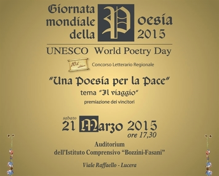 Ecco i vincitori del concorso Una Poesia per la Pace indetto dal Club Unesco Lucera
