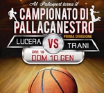 Domenica riprende il campionato di basket, il Lucera ospita l'Avis Trani