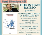 Incontro a Lucera con Christian Raimo e del suo ultimo libro 'Tranquillo prof, la richiamo io'