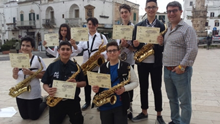Ostuni, i piccoli sassofonisti di Lucera sono i vincitori