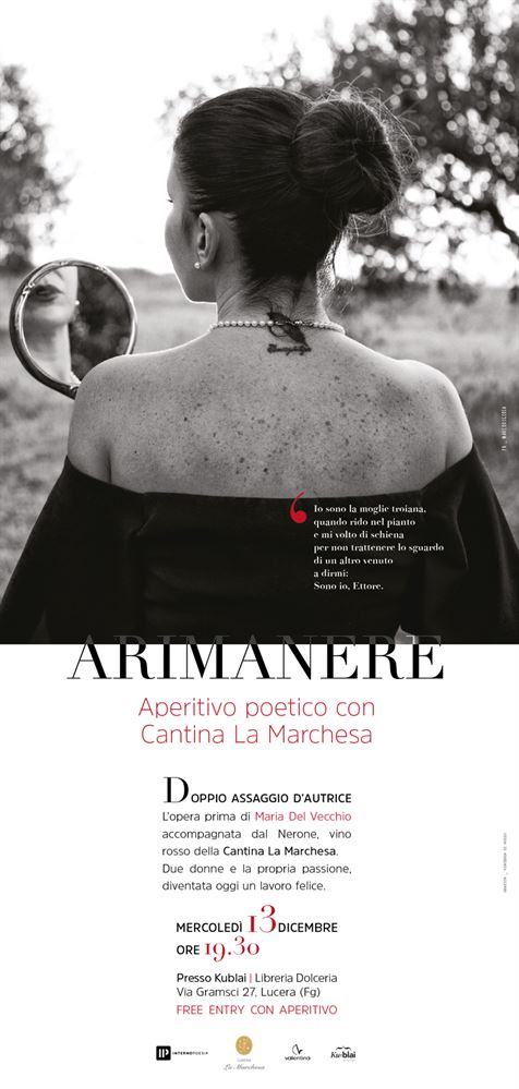 La giovane poetessa lucerina Maria Del Vecchio presenta la sua prima raccolta di poesie 'Arimanere'