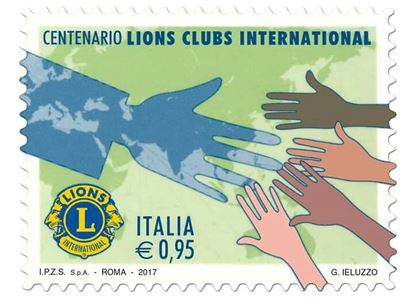 Lions Club di Lucera: il francobollo del centenario del lionismo