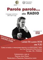 Savino Zaba ed il suo libro: ‘Parole alla Radio’ approdano all’Università di Foggia