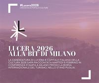 Lucera 2026, conferenza  alla Bit di Milano