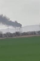 Agricoltori segnalano incendio pala eolica