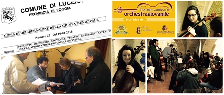 L'orchestra giovanile 'Teatro Garibaldi' di Lucera debutta sotto la protezione di 'Maria regina della Pace'