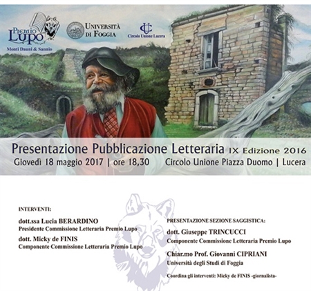 Il 'Lupo' a Lucera con un'antologia di racconti