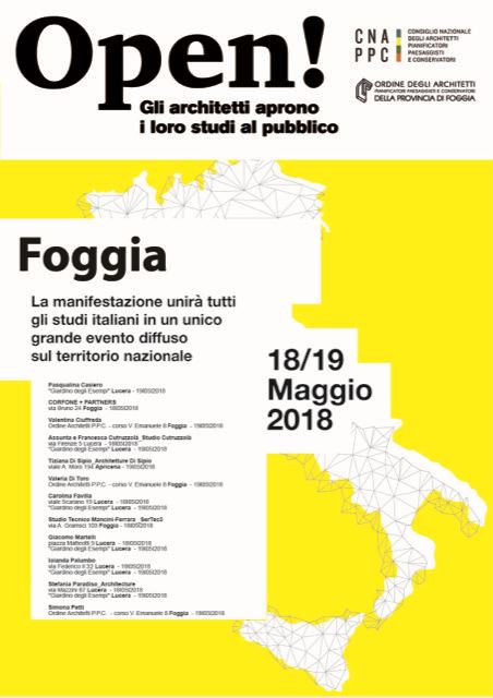 A Foggia, Lucera e Apricena: 'Open Studi Aperti' arriva anche in provincia di Foggia