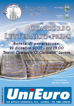 Concorso letterario 'IL PRESEPE 2007 - L'AMORE PER LA TRADIZIONE'