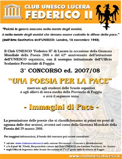 Club Unesco Lucera: III Concorso