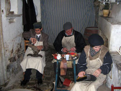 Orsara, preparativi per il presepe vivente anni '50